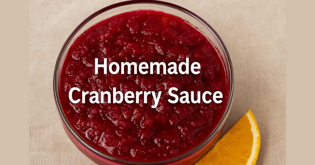Homemade Cranberry Sauce