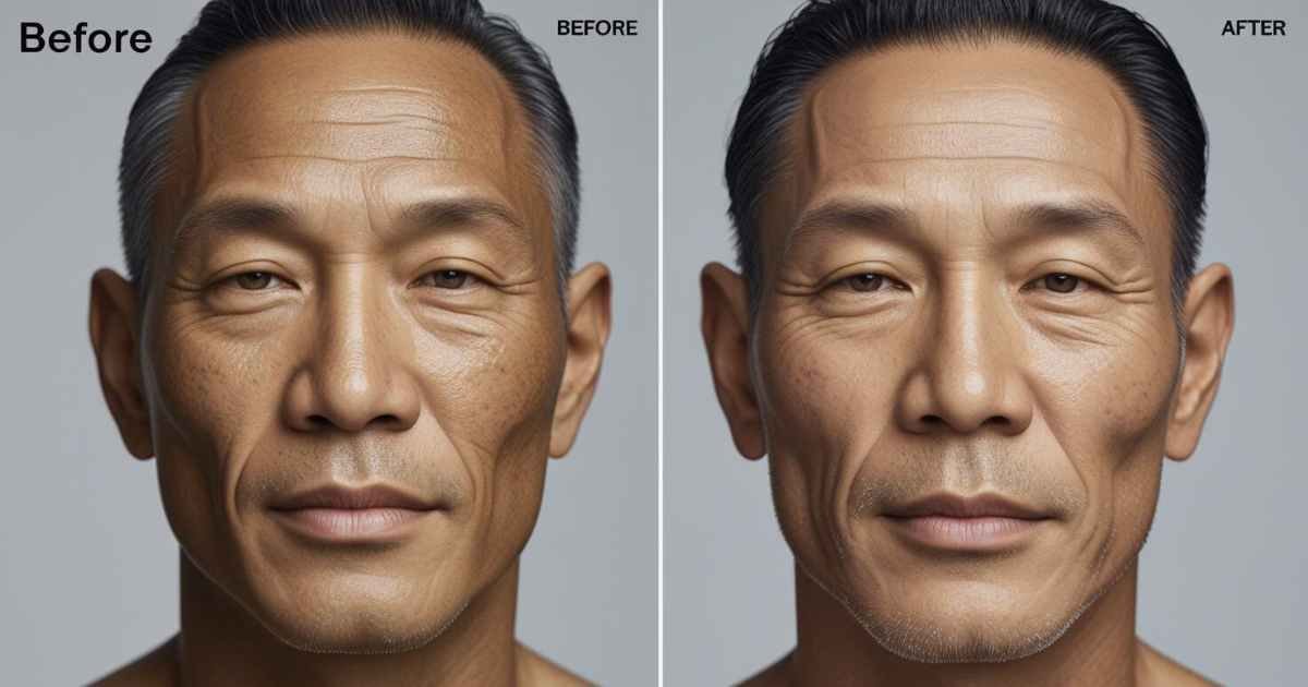 GHK-Cu Peptide Injection Before and After